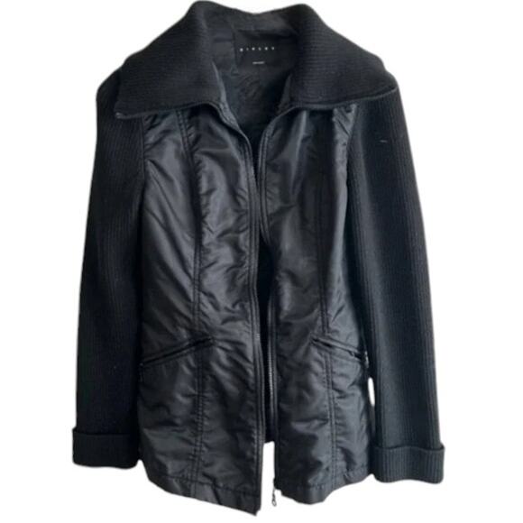 SISLEY Black Lined Jacket Made in Italy, XS - Picture 1 of 10